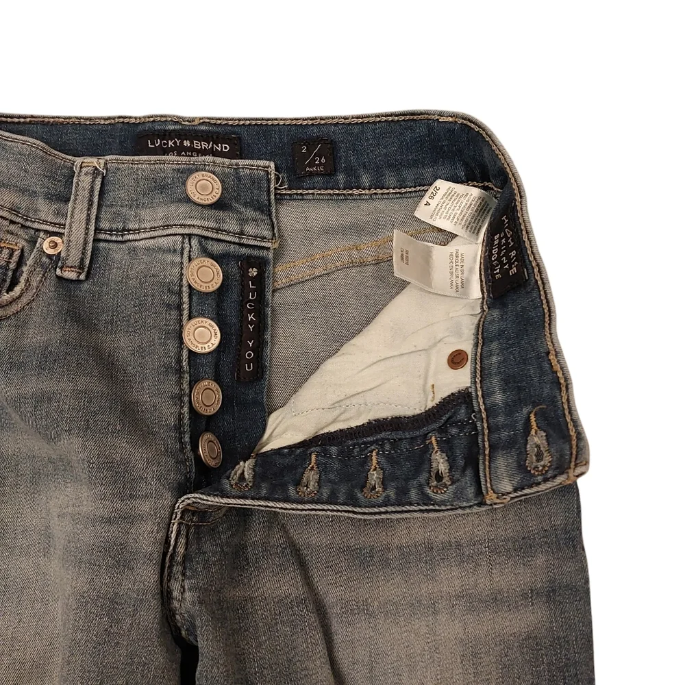 Lucky Brand Women's High-Rise Skinny Bridgette Ankle Blue Jeans - Size 2 / 26 - Picture 9 of 9
